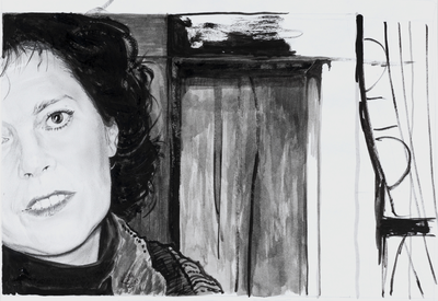 32914 Portret van Sylvia Maria Kristel, geboren Utrecht 28 september 1952, filmactrice en schilderes, overleden ...